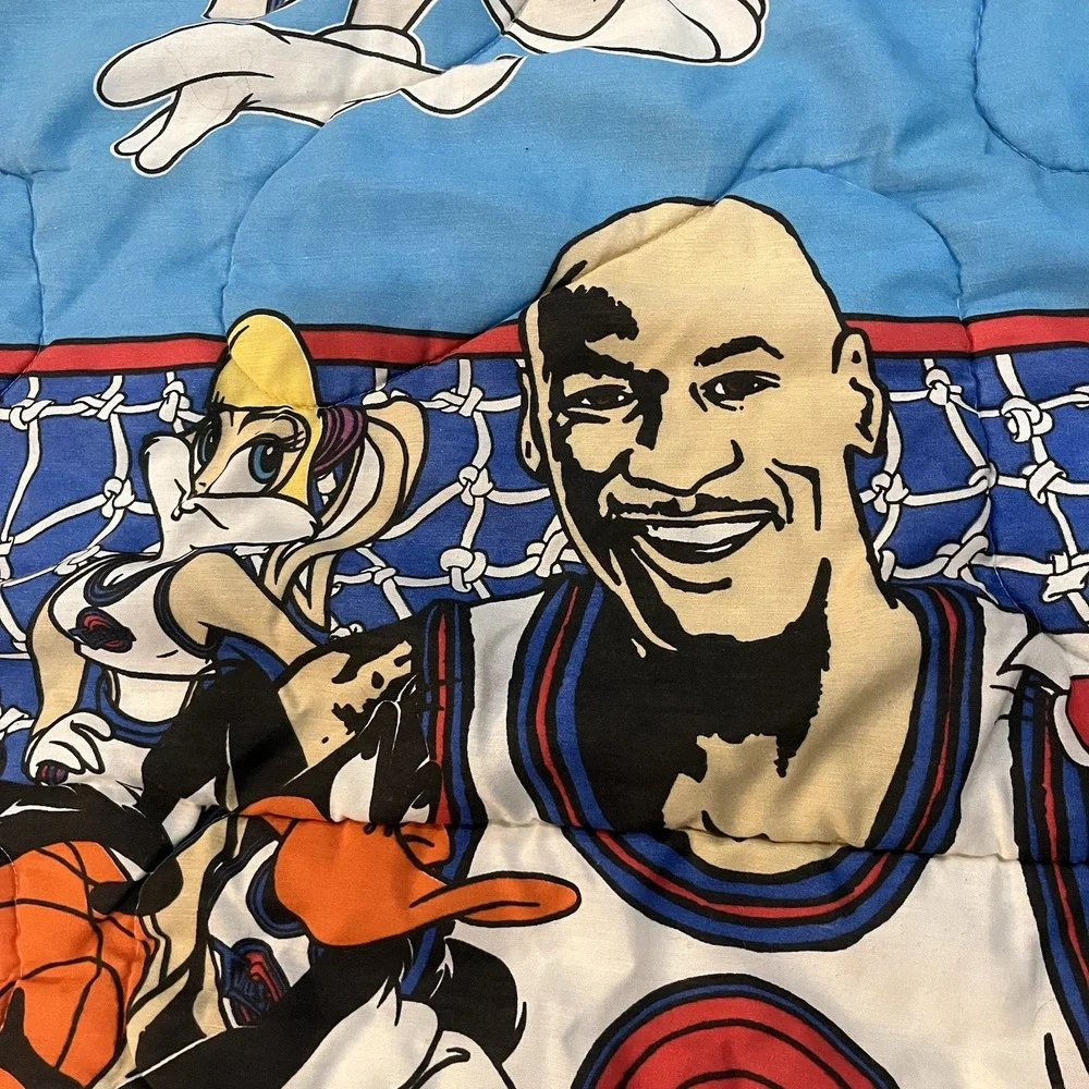 Space Jam Bedding Michael Jordan Looney Tunes Bugs Bunny Vintage 1996 Comforter